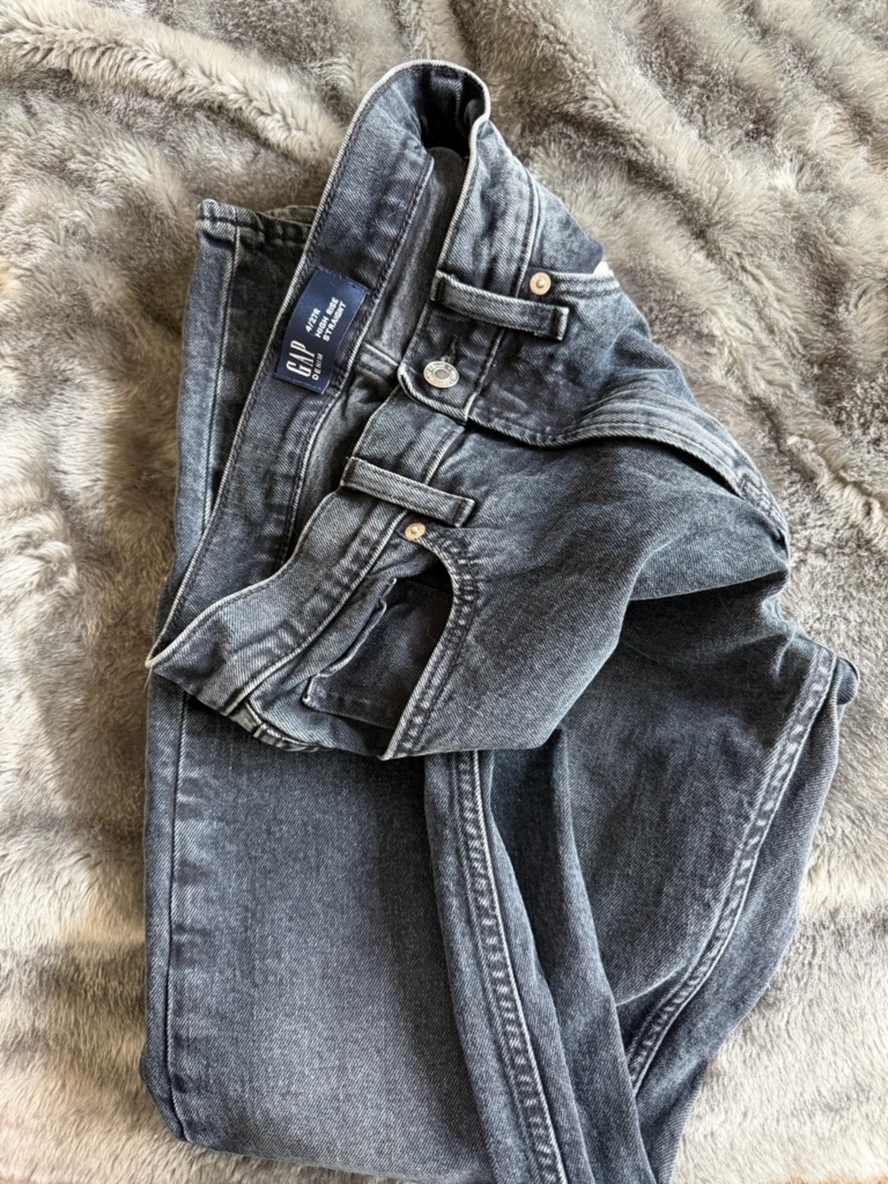 GAP high rise straight denim